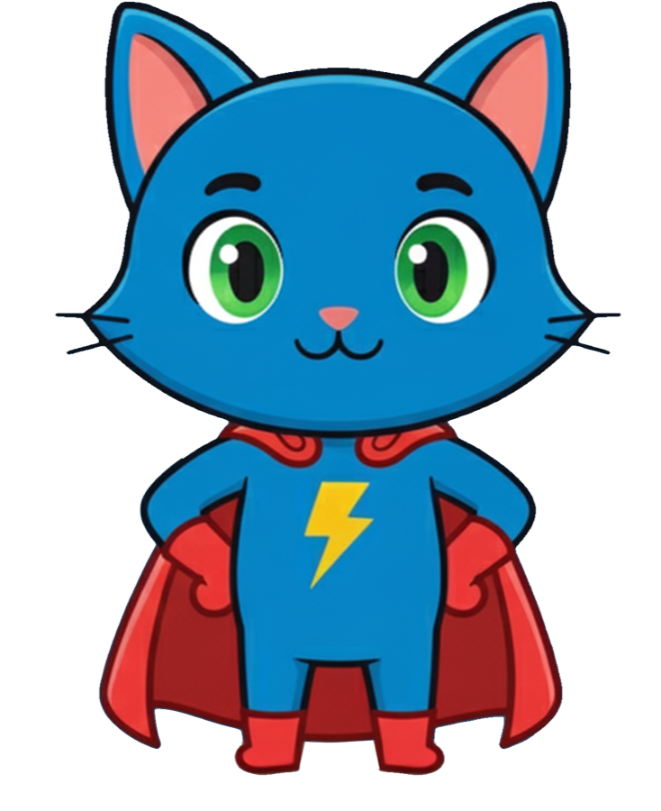 SuperCat - HeartBuddy character